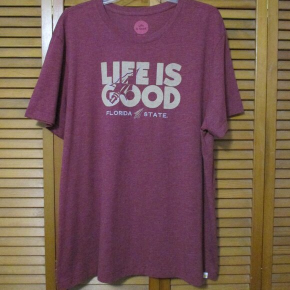Life Is Good top Florida State & colors, women's cool tee classic fit size XL - Picture 2 of 10